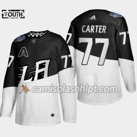 Camisola Los Angeles Kings Jeff Carter 77 Adidas 2020 Stadium Series Authentic - Criança